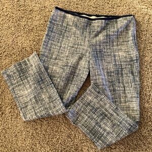 Tory Burch Kingsley Ankle Crosshatch Ankle Pants, Women’s Sz L